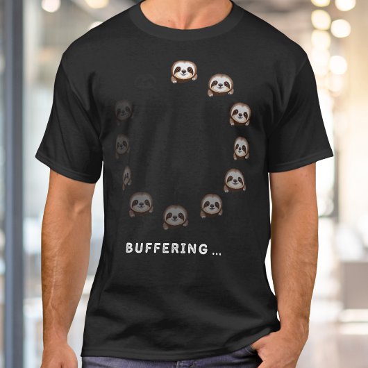 バファリングするナマケモノの面白い動物テクノロジーハumor tシャツ