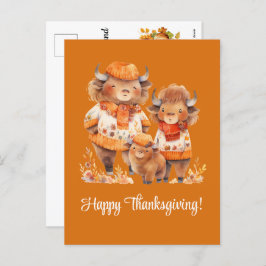 バファロスの家族ハッピー・感謝祭 シーズンポストカード