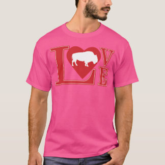 バファローを愛する面白い Tシャツ