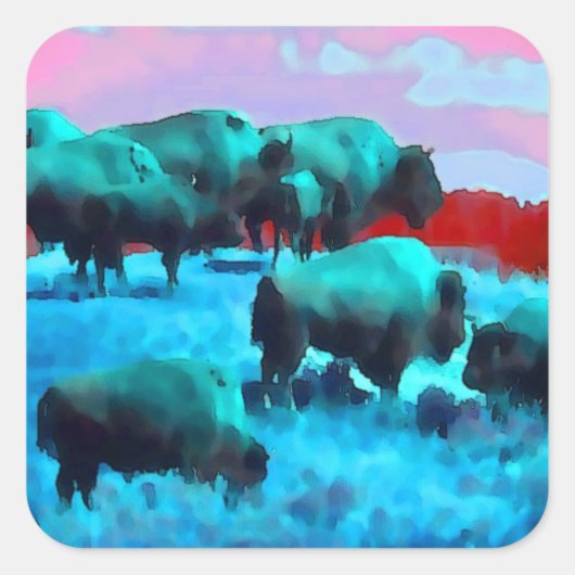 バファローズ スクエアシール (正面)