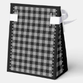 バフアロチェック - ブラックとグレー - 4x2x5 テント フェイバーボックス (裏面)
