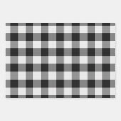 バフアローチェックのクリスマス ラッピングペーパーシート (正面2)