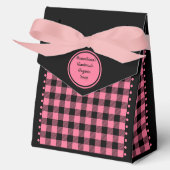 バフアローチェック - ブラックとピンク - 4x2x5 テント フェイバーボックス (正面)