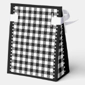 バフアローチェック - ブラック＆ホワイト - 4x2x5 テント フェイバーボックス (裏面)