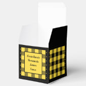 バフアローチェック - 黄色と黒 - クラシック フェイバーボックス (オープン)