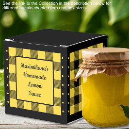 バフアローチェック - 黄色と黒 - クラシック フェイバーボックス