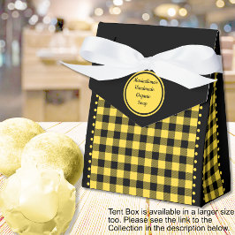 バフアローチェック - 黒と黄色 - 3x1.5x3.25 テント フェイバーボックス