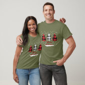 バフアロープレイドのクリスマスツリー Tシャツ (ユニセックス)