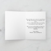 バフアロープレイドのクリスマス　折りたたみホリデーカード シーズンカード (内部)