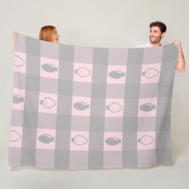 バフアロープレイドオーナメント クリスマス電球 フリースブランケット