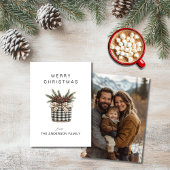 バフアロープレイドバスケット ミニマルフォト シーズンカード