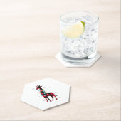 バフアロープレイド家族おそろいキリンクリスマスP ペーパーコースター (インサイチュ)