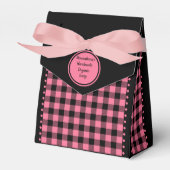 バフアロ チェック - ブラックとピンク - 3x1.5x3.25 テント フェイバーボックス (正面サイド)