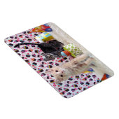 バフィントンとパトンの誕生日猫/子猫 マグネット (右側)