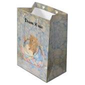 バフィントンのイースターバスケット – ネコ/キットン抱き枕 ミディアムペーパーバッグ (裏面アングル)