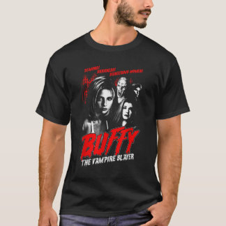 バフィー・ザ・ヴァンパイア・スレイヤー・ヴィンテージ・ホラー・ポスター Tシャツ