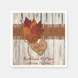 バフェイクラップ、ウッド、離れハートズ結婚・ナプキン スタンダードカクテルナプキン