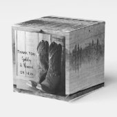 バフェイクンウッドカウボーイ素朴ブーツウェスタン結婚ズ フェイバーボックス (正面サイド)