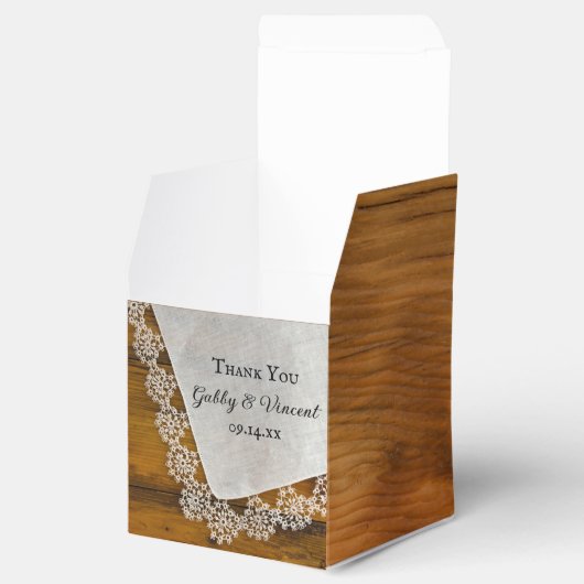 バフェイクンウッドカントリー素朴レース結婚ズ フェイバーボックス (オープン)