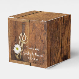 バフェイクンウッドデイジーホースビットウェスタン結婚ズ フェイバーボックス