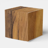 バフェイクンウッドポ素朴インセチア冬の結婚式 フェイバーボックス (裏面サイド)