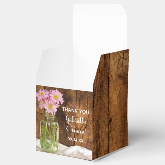 バフェイクンウッドメイソンジャールとピンクデイジーズ結婚 フェイバーボックス (オープン)