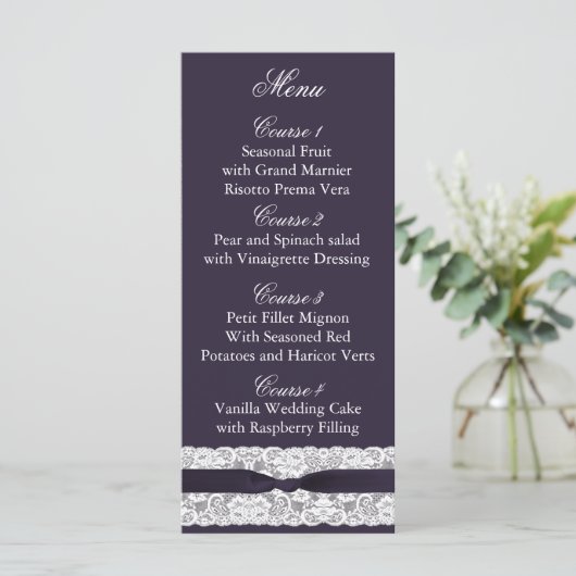 バフェイクーラップレース結婚、素朴なメニューカード メニュー (スタンド正面)