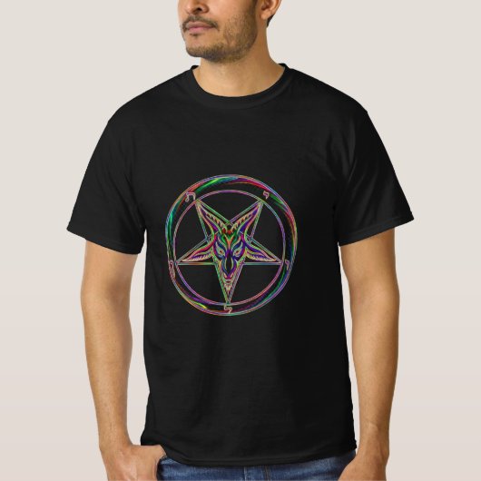 バフォメットのシジル Tシャツ (正面)