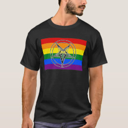 バフォメットのLGBTQIA+プライドシジル Tシャツ