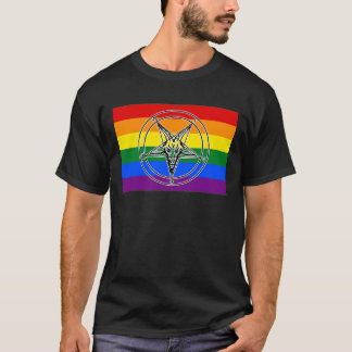 バフォメットのLGBTQIA+プライドシジル Tシャツ