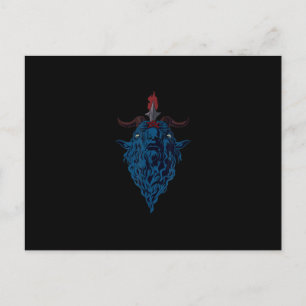 バフォメット・メンデスの羊 Satan Dark Goth ポストカード