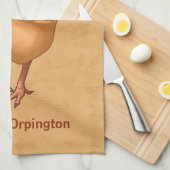 バフオルピントンチキンヘン キッチンタオル (四つ折り)