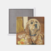 バフコッカースパニエル犬 マグネット (正面/裏面)