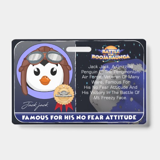 バフジャックジャック バッジ (正面)