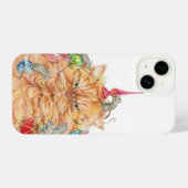 バフバグ嫌いクリスマス気分の不機嫌な猫 iPhoneケース (裏面横)