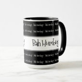 バフバグ黒のクリスマス マグカップ (正面右)