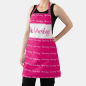 バフバマピンクのクリスマスウーマン エプロン (インサイチュ)