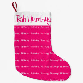 バフバマピンクの女性 スモールクリスマスストッキング