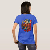 バフバルトイーグル | 愛国力と自由 Tシャツ (裏面フル)