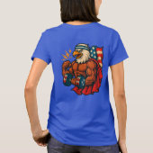 バフバルトイーグル | 愛国力と自由 Tシャツ (裏面)