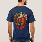 バフバルトイーグル | 愛国力と自由 Tシャツ (裏面)
