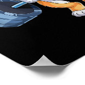 バフパワーリフティングコルギボディビルダー ポスター (角)