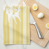 バフビクトリアンストライプバタフライ キッチンタオル (四つ折り)