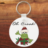 バフフマガエルクリスマスTシャツとギフト キーホルダー (正面)