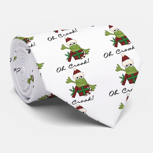 バフフマガエルクリスマスTシャツとギフト ネクタイ (ロール)