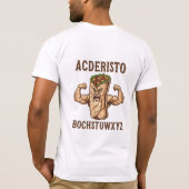 バフブリトー面白ジムデザイン Tシャツ (裏面)