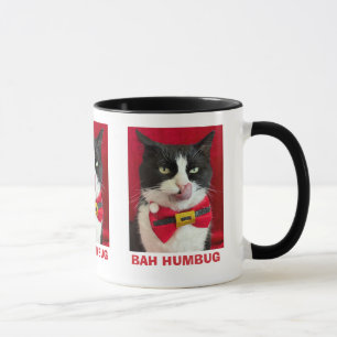 バフマフタキシードキャットクリスマスマグ マグカップ