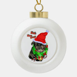 バフムプグクリスマス セラミックボールオーナメント