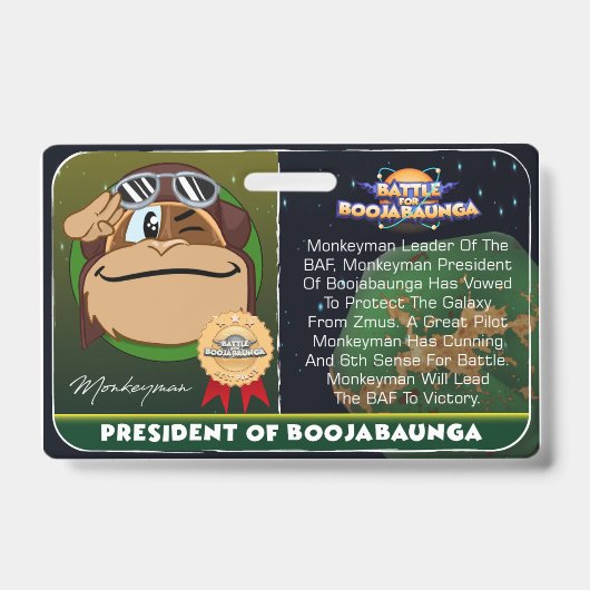 バフモンキーマン バッジ (Front)