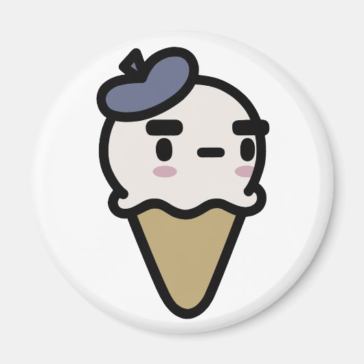 バフランスのニラアイスクリーム マグネット (正面)